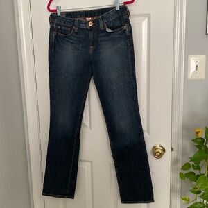 Lucky Brand jeans. Dk blue midrise straight leg